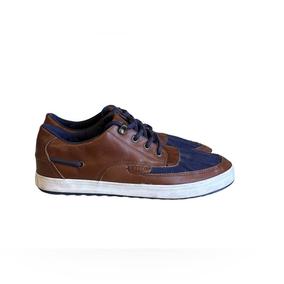 Polo Ralph Lauren Men ́s Ramiro Sneakers - Polo Tan/Newport Navy Size 9.5D - Picture 5 of 15